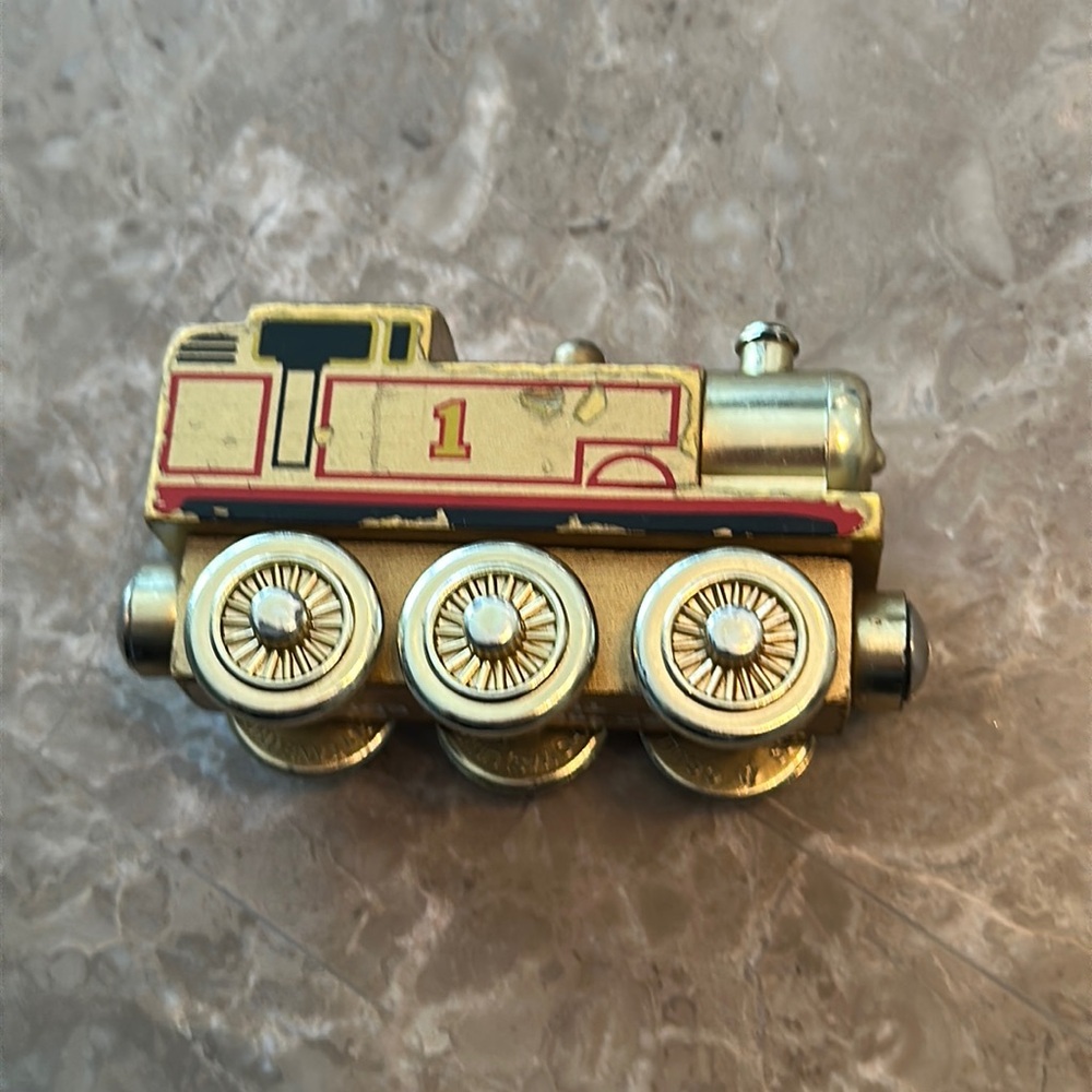 Golden limited edition Thomas the train collectible